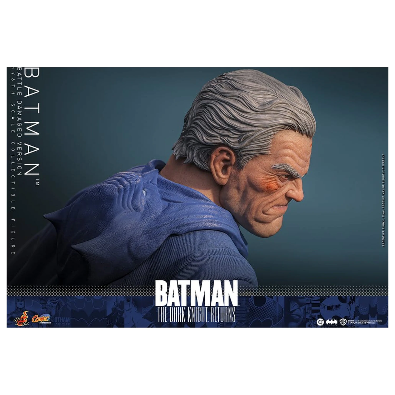 Batman: The Dark Knight Returns Comic Masterpiece Action Figure 1/6 Batman (Battle Damaged Version) 32 cm product photo