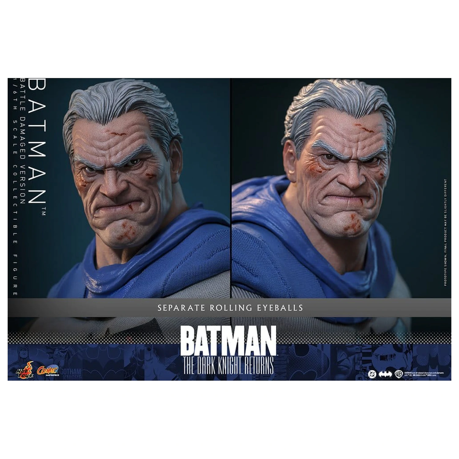 Batman: The Dark Knight Returns Comic Masterpiece Action Figure 1/6 Batman (Battle Damaged Version) 32 cm product photo