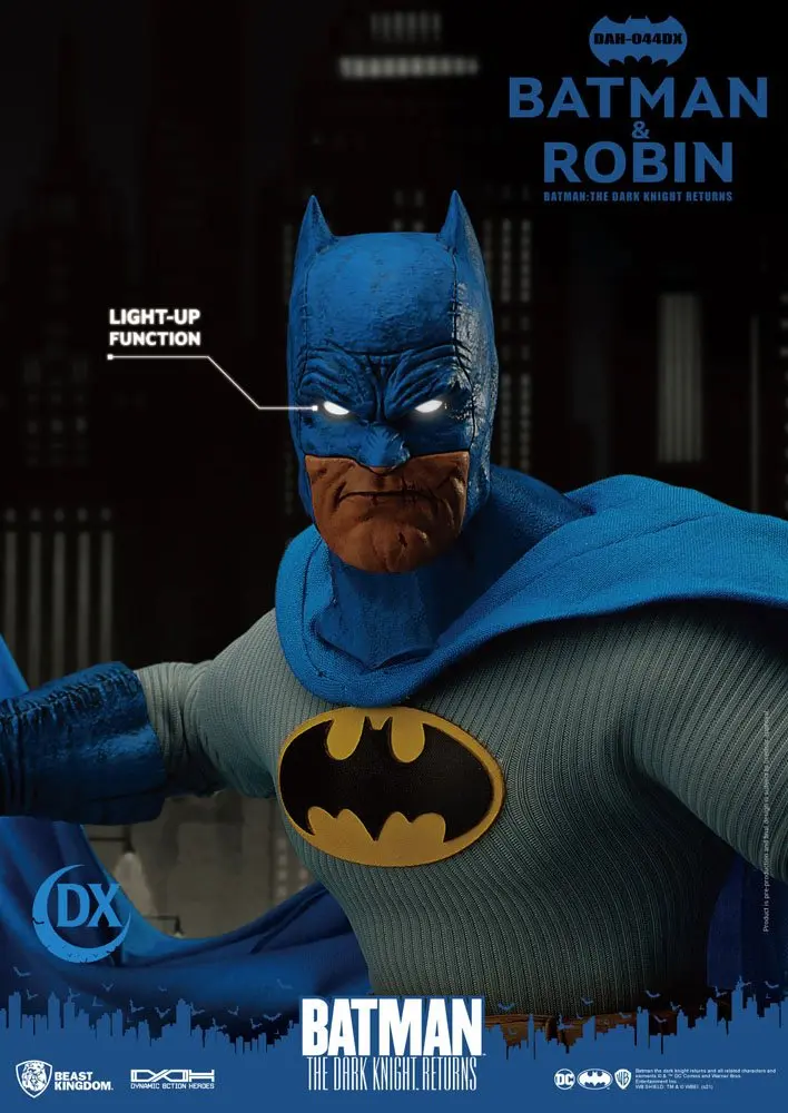 Batman The Dark Knight Returns Dynamic 8ction Heroes Action Figures 1/9 Batman &amp; Robin 16 - 21 cm product photo