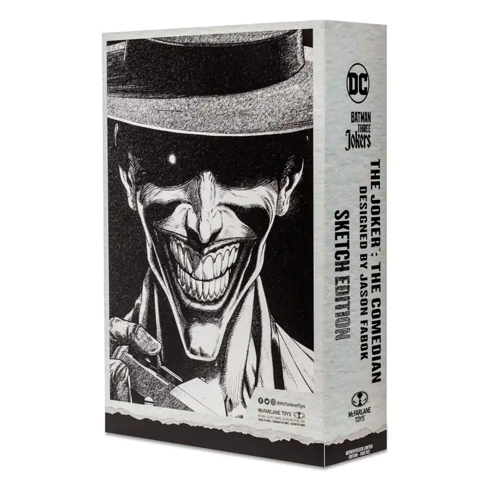 Batman: Three Jokers DC Multiverse Action Figure The Joker: The Comedian Sketch Edition (Gold Label) 18 cm product photo