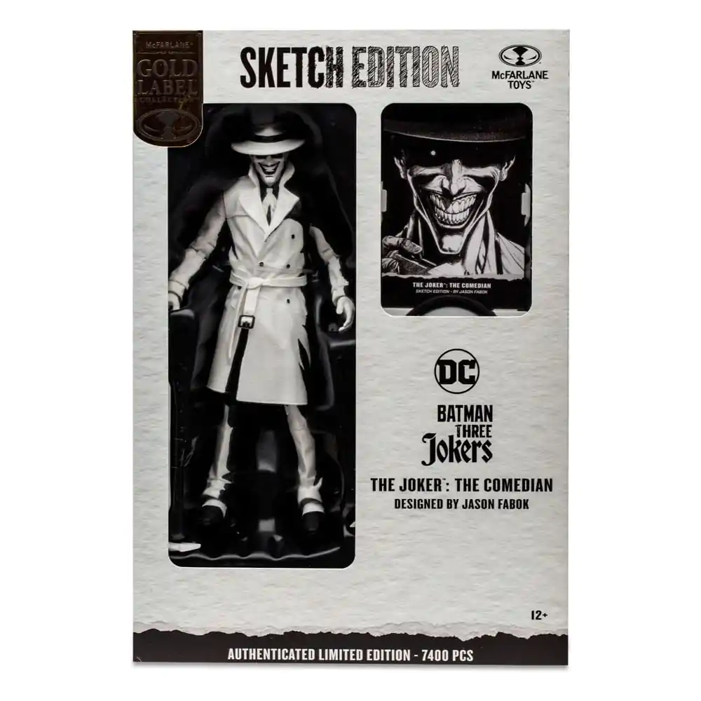 Batman: Three Jokers DC Multiverse Action Figure The Joker: The Comedian Sketch Edition (Gold Label) 18 cm termékfotó
