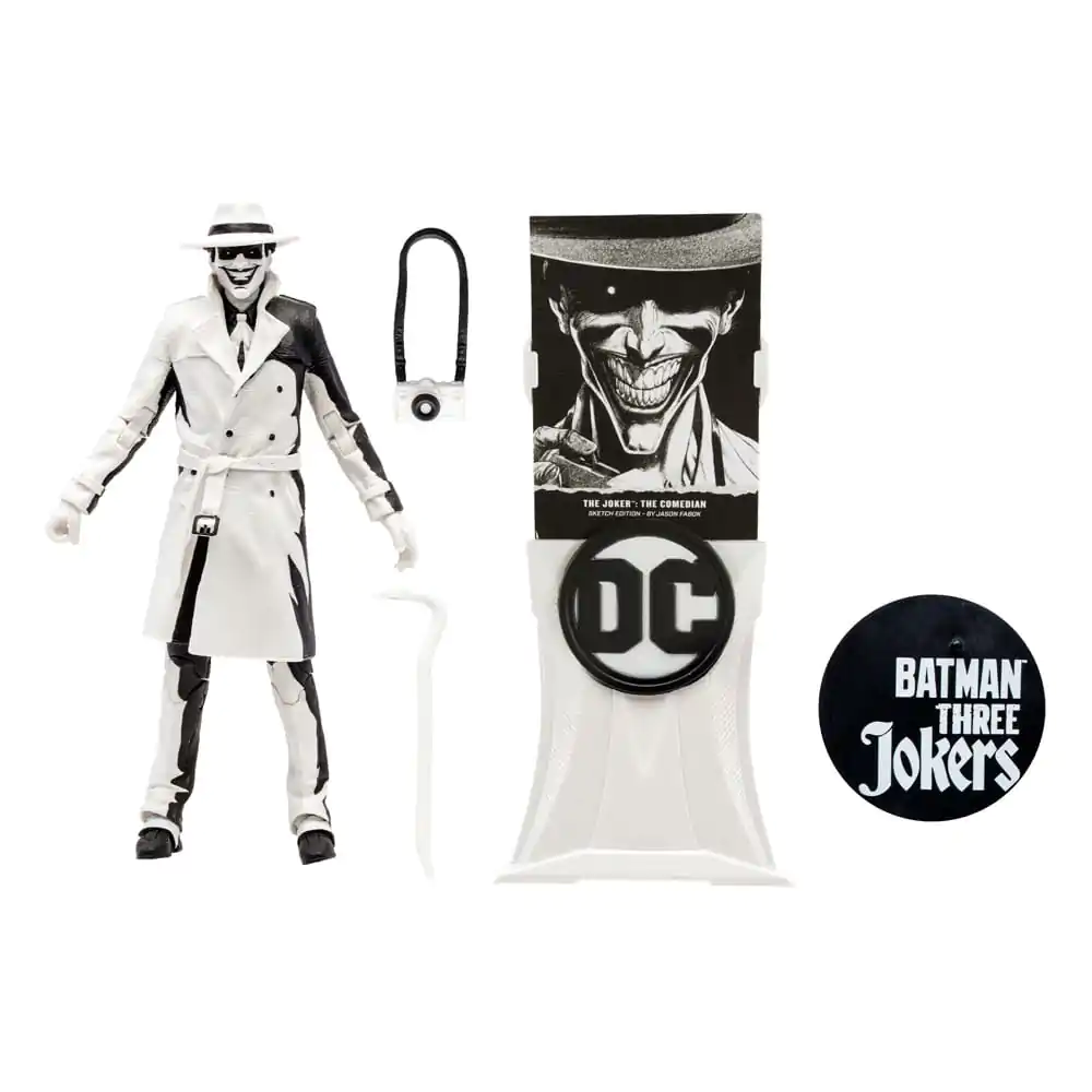 Batman: Three Jokers DC Multiverse Action Figure The Joker: The Comedian Sketch Edition (Gold Label) 18 cm product photo