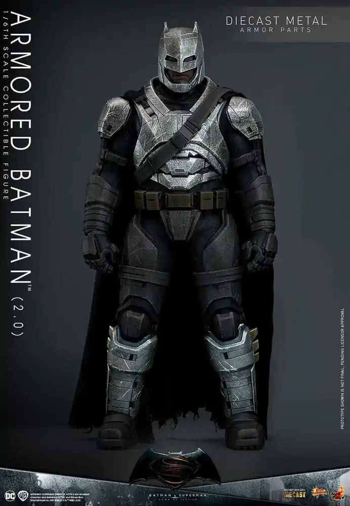 Batman v Superman: Dawn of Justice Movie Masterpiece Action Figure 1/6 Armored Batman 2.0 33 cm termékfotó