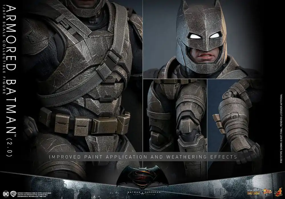 Batman v Superman: Dawn of Justice Movie Masterpiece Action Figure 1/6 Armored Batman 2.0 33 cm termékfotó