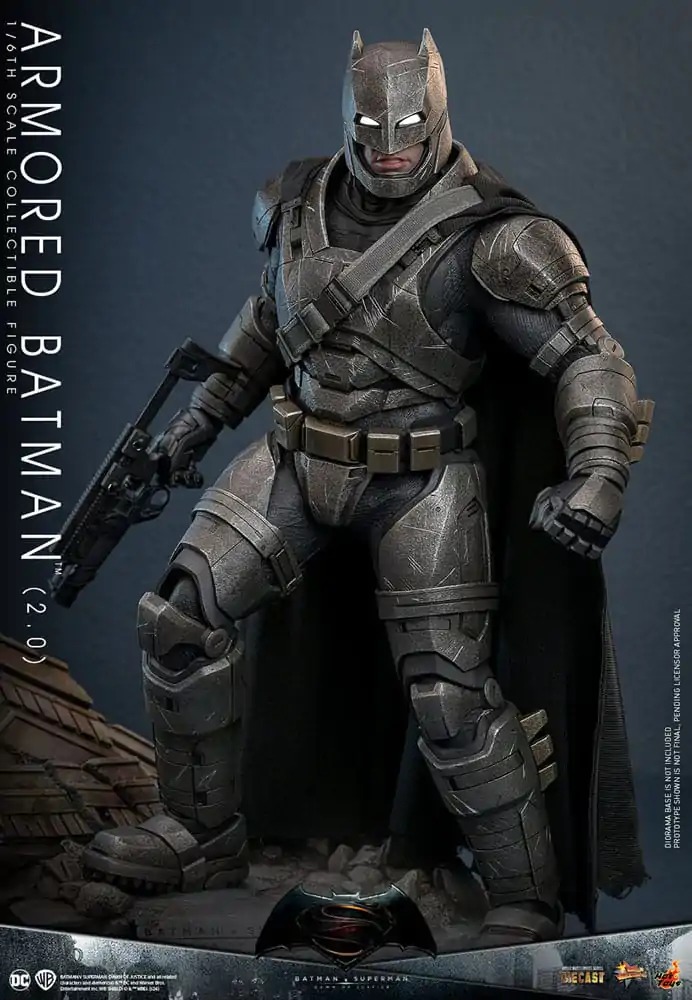 Batman v Superman: Dawn of Justice Movie Masterpiece Action Figure 1/6 Armored Batman 2.0 33 cm termékfotó