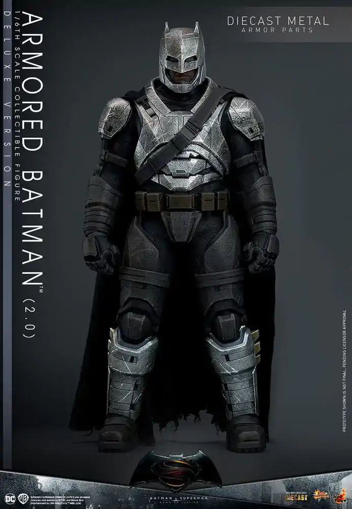 Batman v Superman: Dawn of Justice Movie Masterpiece Action Figure 1/6 Armored Batman 2.0 (Deluxe Version) 33 cm termékfotó