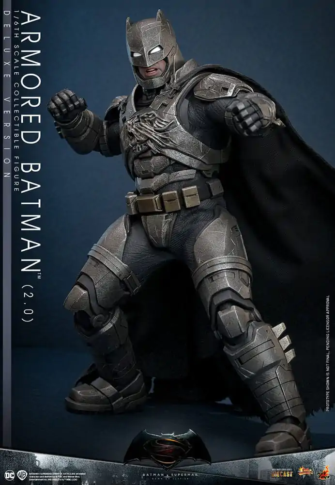 Batman v Superman: Dawn of Justice Movie Masterpiece Action Figure 1/6 Armored Batman 2.0 (Deluxe Version) 33 cm termékfotó