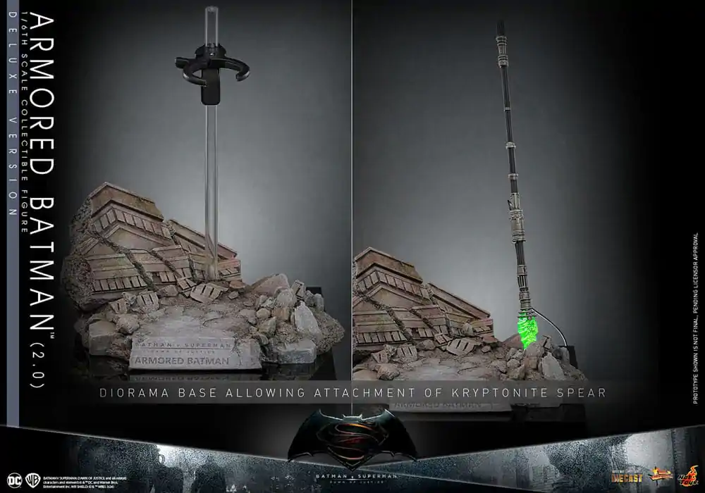 Batman v Superman: Dawn of Justice Movie Masterpiece Action Figure 1/6 Armored Batman 2.0 (Deluxe Version) 33 cm termékfotó
