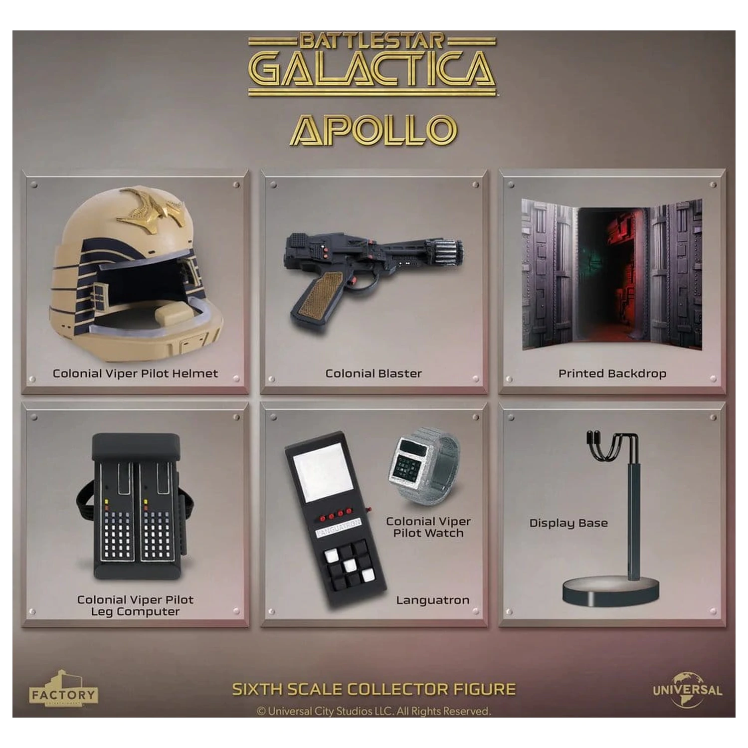 Battlestar Galactica Action Figure 1/6 Captain Apollo 30 cm product photo