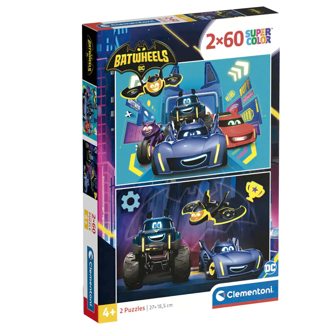 DC Comics Batwheels puzzle 2x60pcs product photo