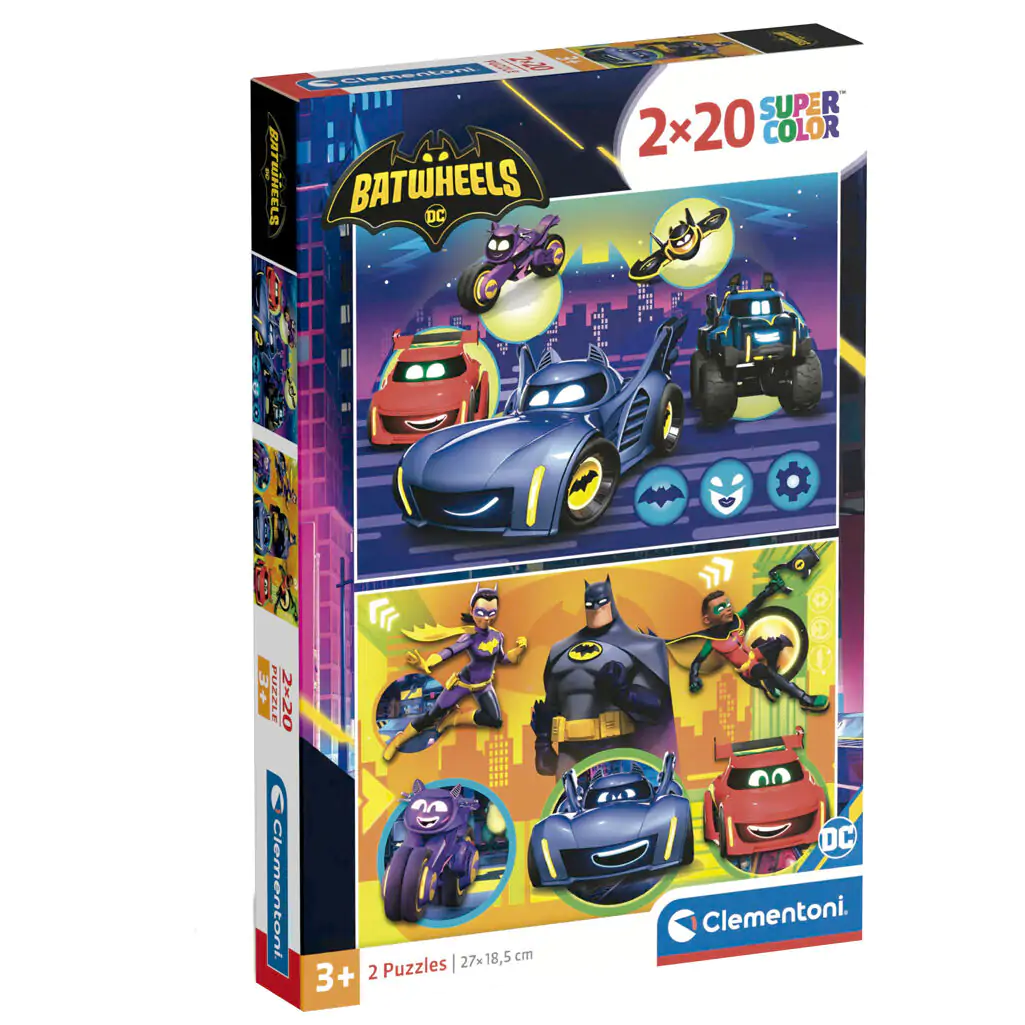 DC Comics Batwheels puzzle 2x60pcs product photo