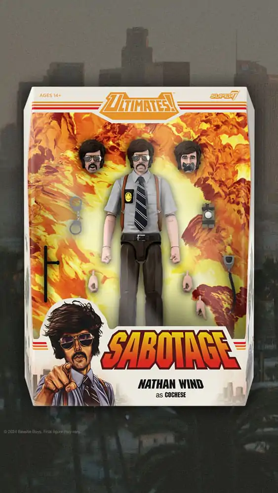 Beastie Boys Ultimates Action Figure Wave 1 Nathan Wind as  "Cochese" 18 cm termékfotó