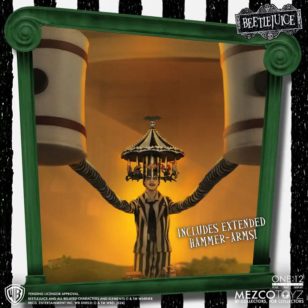 Beetlejuice Action Figure 1/12 Beetlejuice Deluxe Edition 18 cm termékfotó