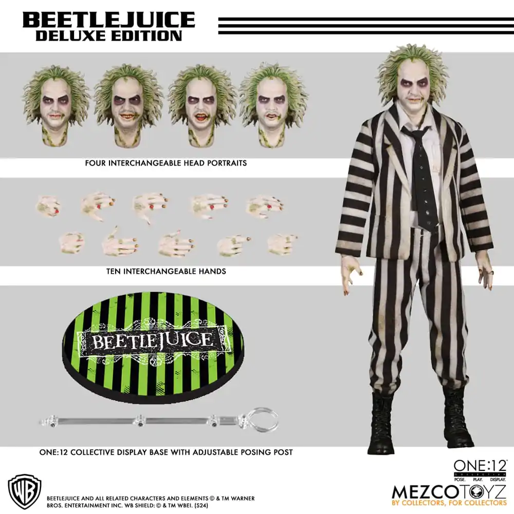 Beetlejuice Action Figure 1/12 Beetlejuice Deluxe Edition 18 cm termékfotó