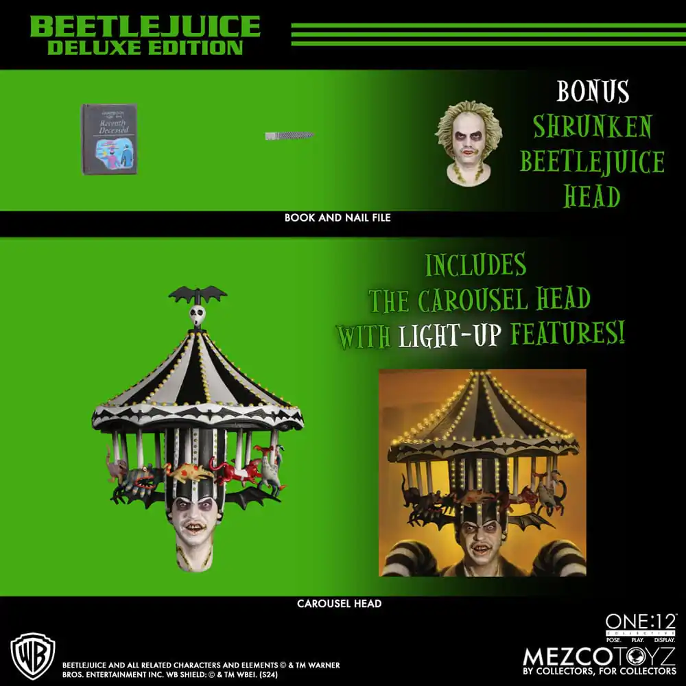 Beetlejuice Action Figure 1/12 Beetlejuice Deluxe Edition 18 cm termékfotó