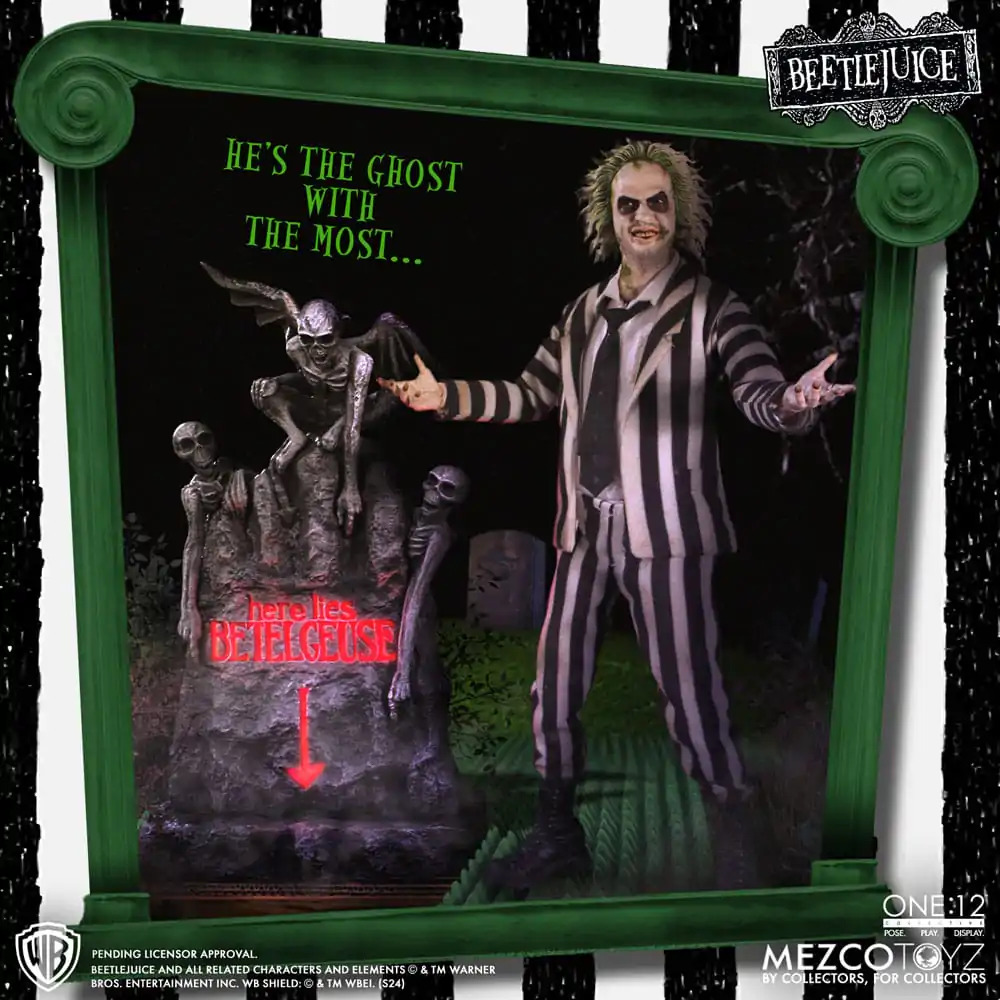 Beetlejuice Action Figure 1/12 Beetlejuice Deluxe Edition 18 cm termékfotó