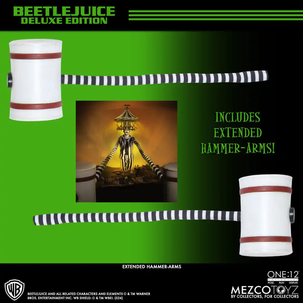 Beetlejuice Action Figure 1/12 Beetlejuice Deluxe Edition 18 cm termékfotó