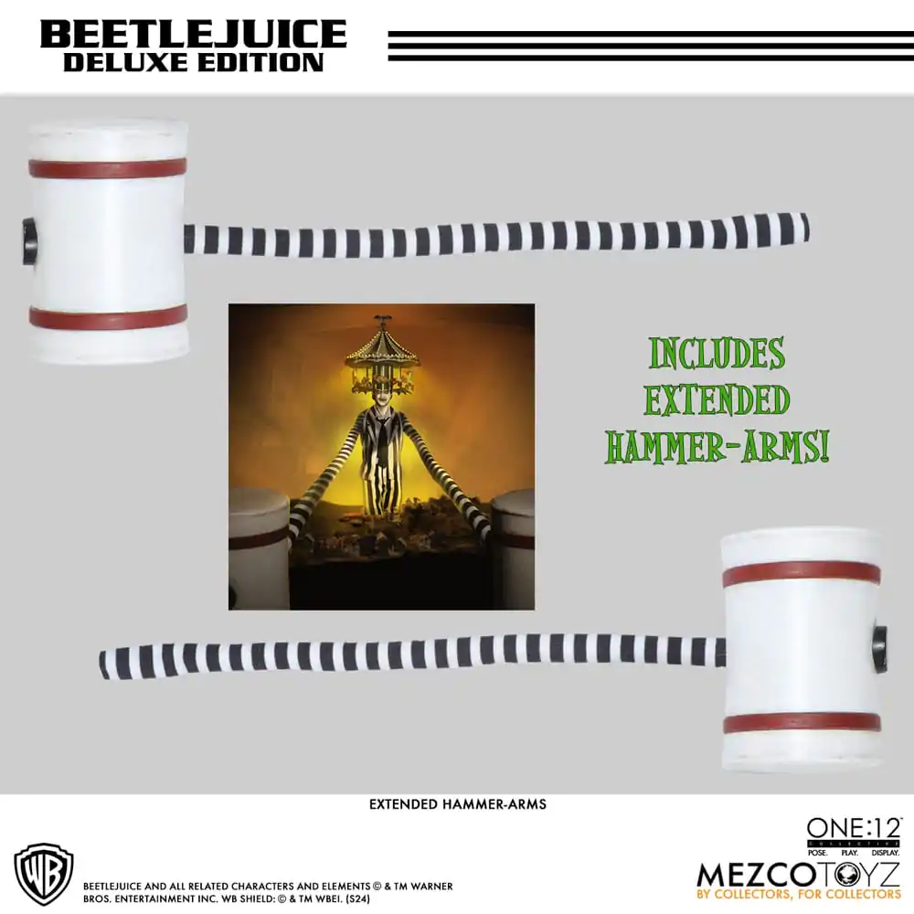 Beetlejuice Action Figure 1/12 Beetlejuice Deluxe Edition 18 cm termékfotó