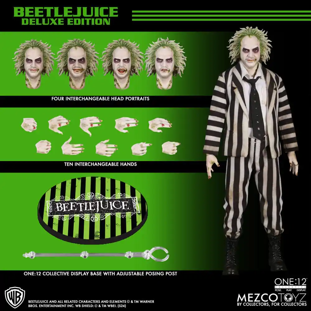 Beetlejuice Action Figure 1/12 Beetlejuice Deluxe Edition 18 cm termékfotó