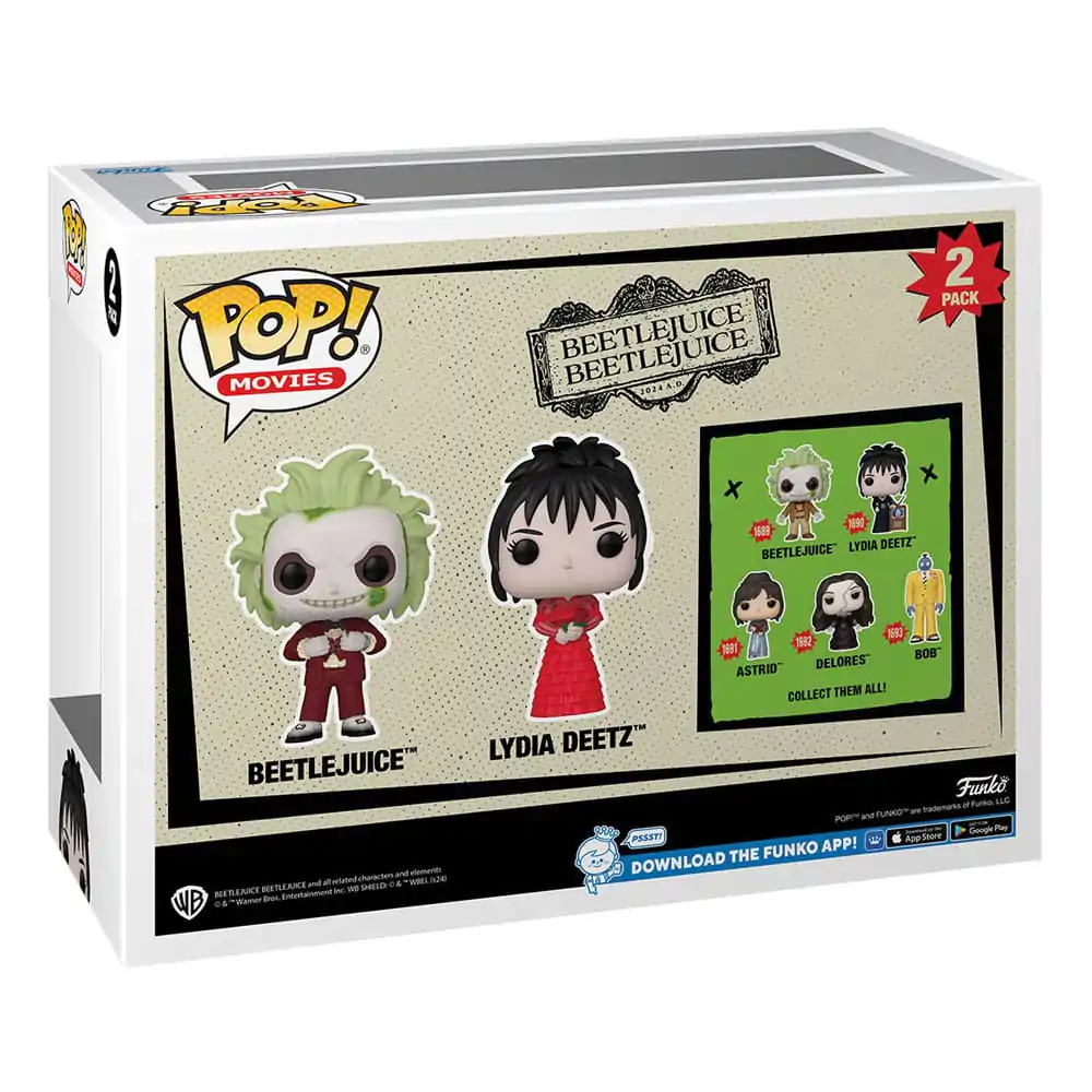 Beetlejuice 2 Funko POP! Animation Vinyl Figures 2-Pack Beetlejuice & Lydia Deetz 9 cm termékfotó