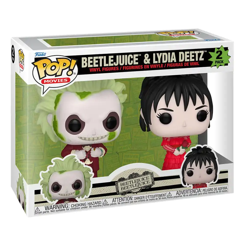 Beetlejuice 2 Funko POP! Animation Vinyl Figures 2-Pack Beetlejuice & Lydia Deetz 9 cm termékfotó