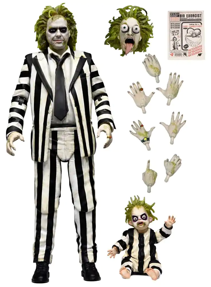 Beetlejuice Beetlejuice Action Figure 7 Scale Ultimate Striped Suit Beetlejuice 18 cm product photo