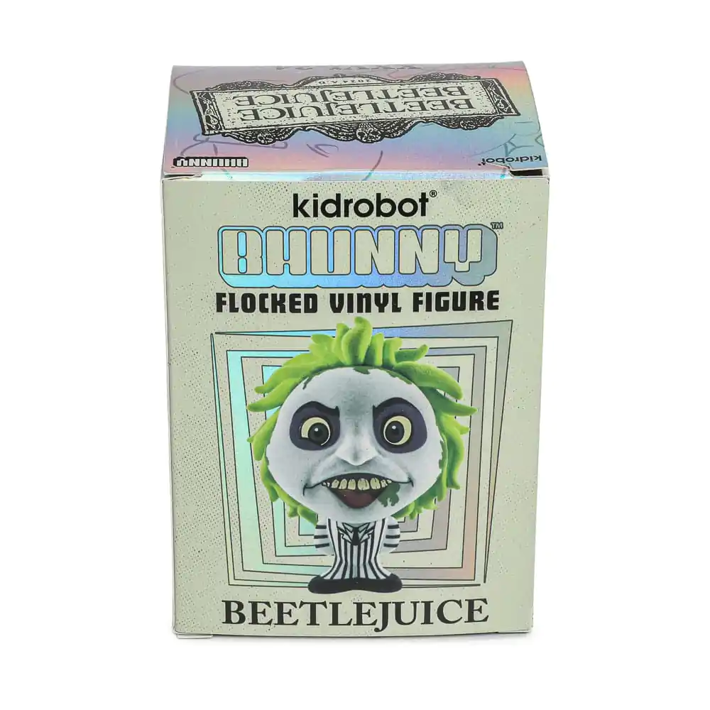 Beetlejuice Beetlejuice Bhunny Flocked Vinyl Figure Beetlejuice Striped Suit 10 cm termékfotó