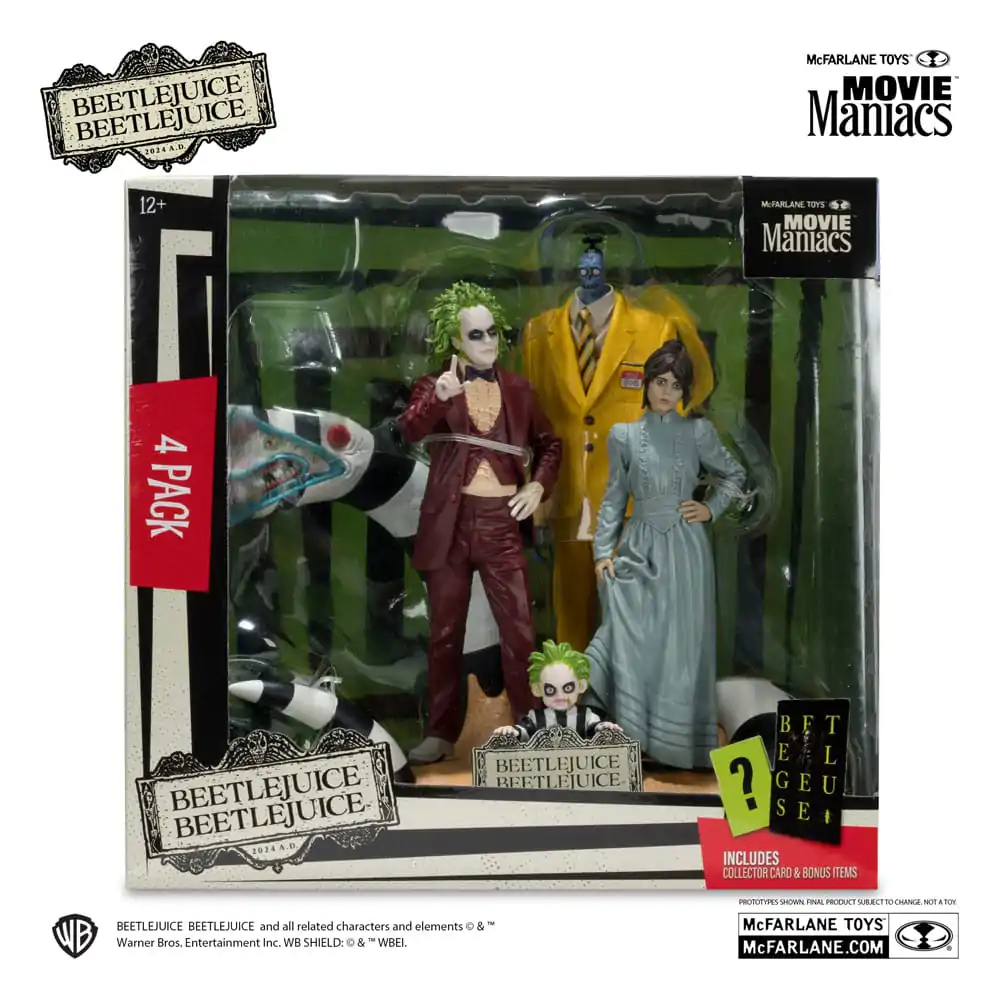 Beetlejuice Beetlejuice Movie Maniacs PVC Statue 4-Pack 15 cm product photo