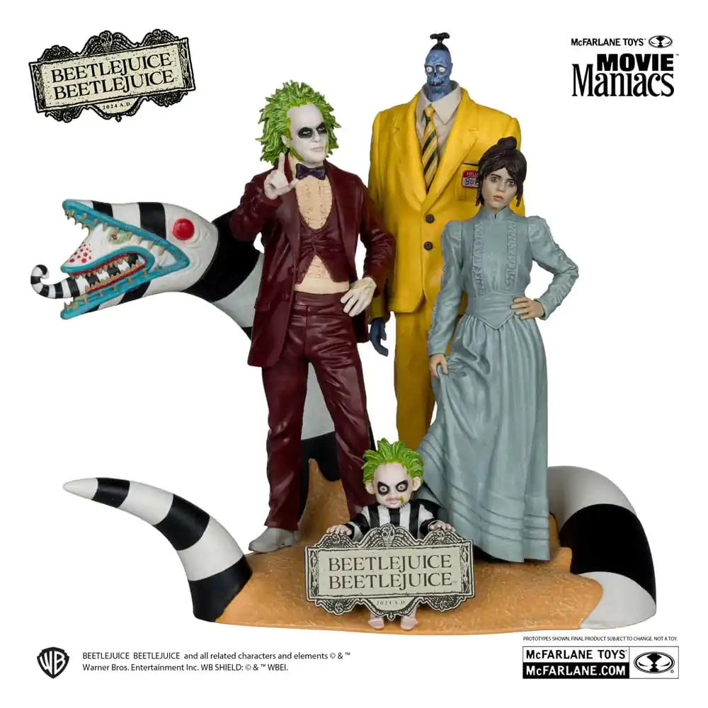 Beetlejuice Beetlejuice Movie Maniacs PVC Statue 4-Pack 15 cm product photo