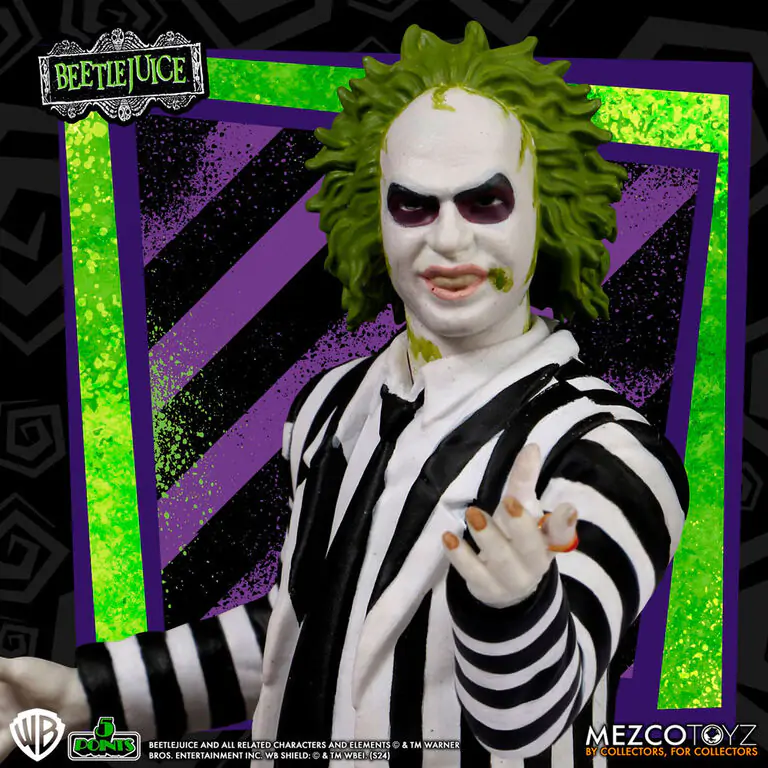 Beetlejuice - Beetlejuice Striped Suite figure 9,5cm product photo