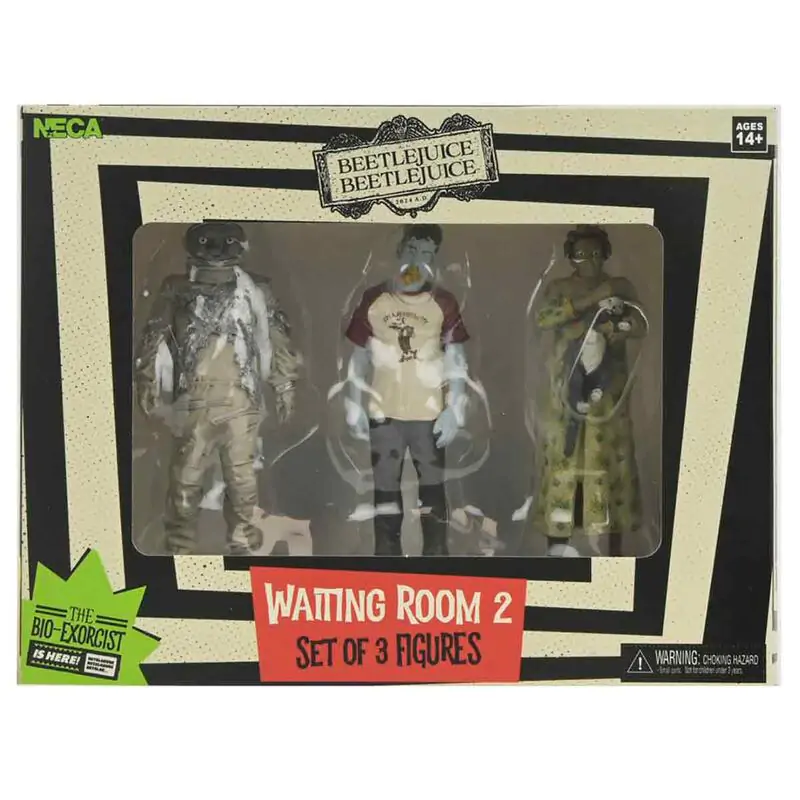 Beetlejuice Beetlejuice Waiting Room Cat Lady, Space Man & Hot Dog Champion pack 3 figures 10cm termékfotó