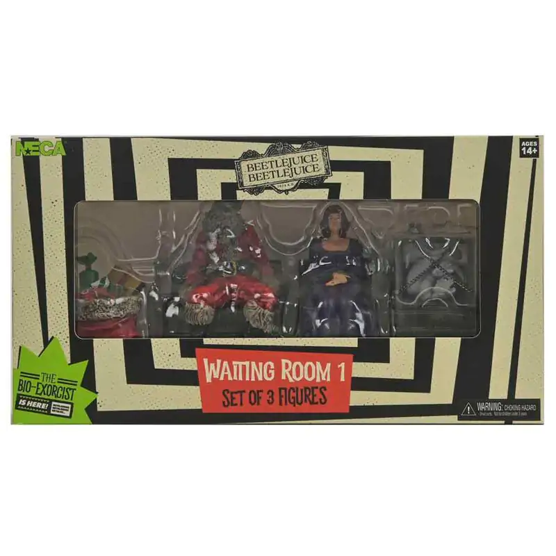 Beetlejuice Beetlejuice Waiting Room Delia, Escape Artist & Mummified Santa pack 3 figures 7,5cm termékfotó