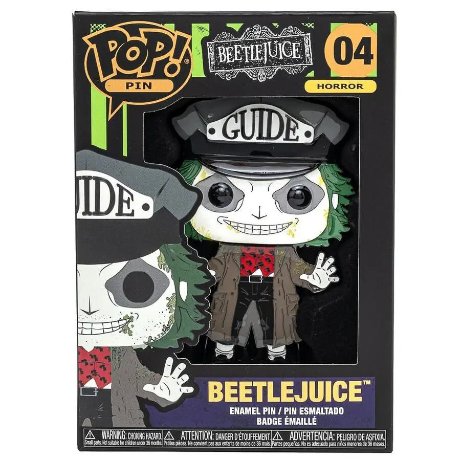 Beetlejuice Large Enamel POP Pin 10cm product photo