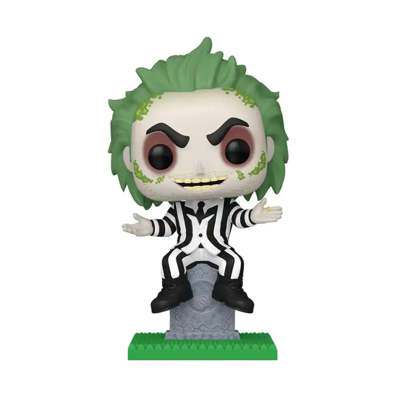 Beetlejuice Funko POP! Plus Movies Vinyl Figure Beetlejuice w/tombstone 9 cm termékfotó