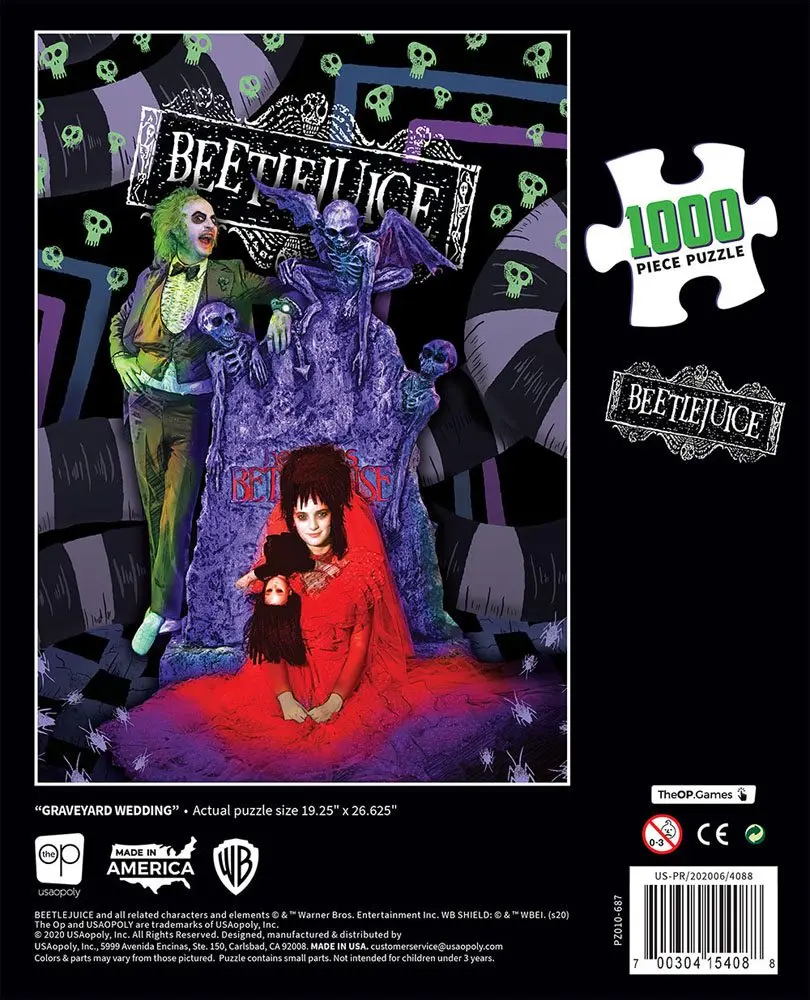 Beetlejuice Jigsaw Puzzle Graveyard Wedding (1000 pieces) product photo