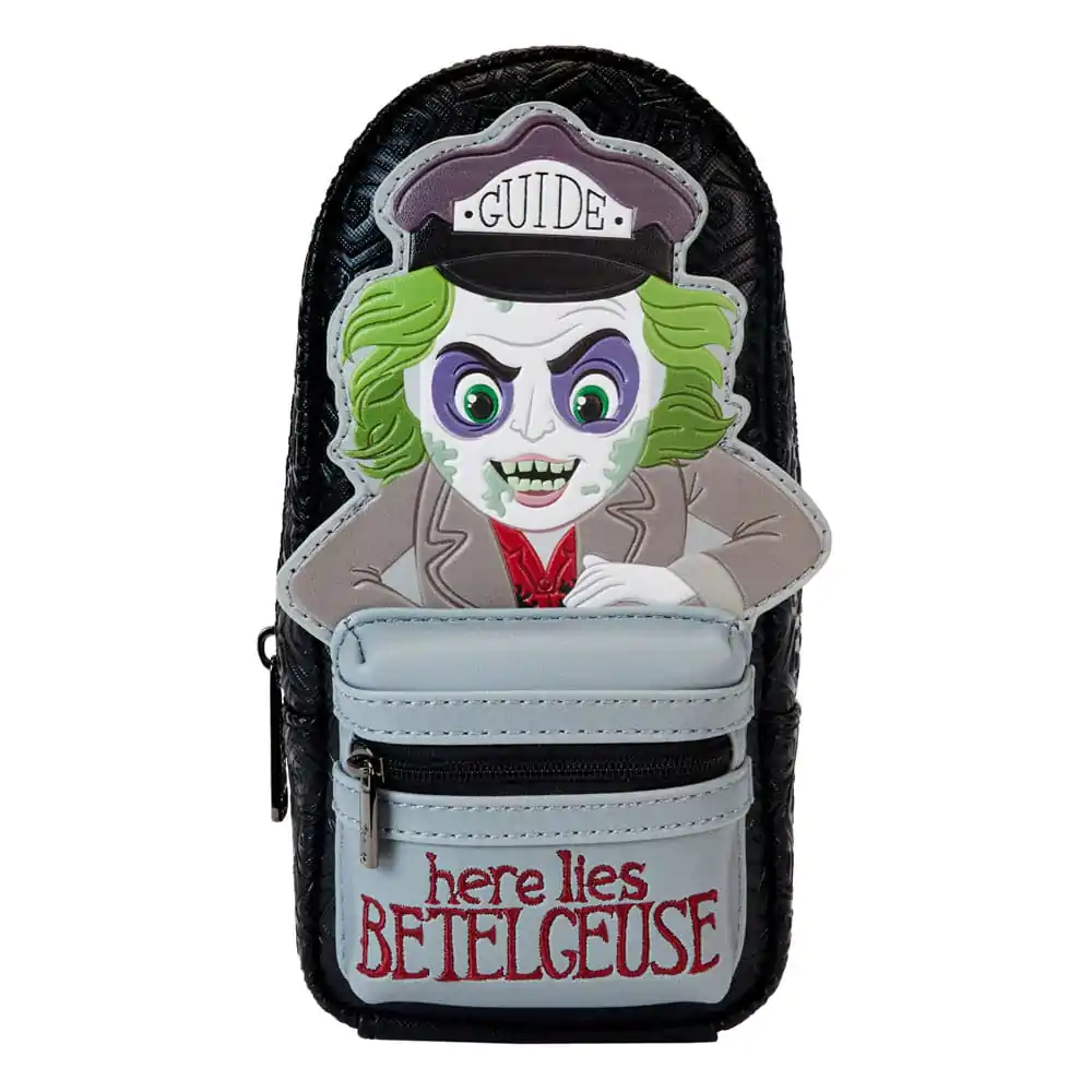 Beetlejuice by Loungefly Pencil Case Mini Backpack Here lies Beetlejuice termékfotó