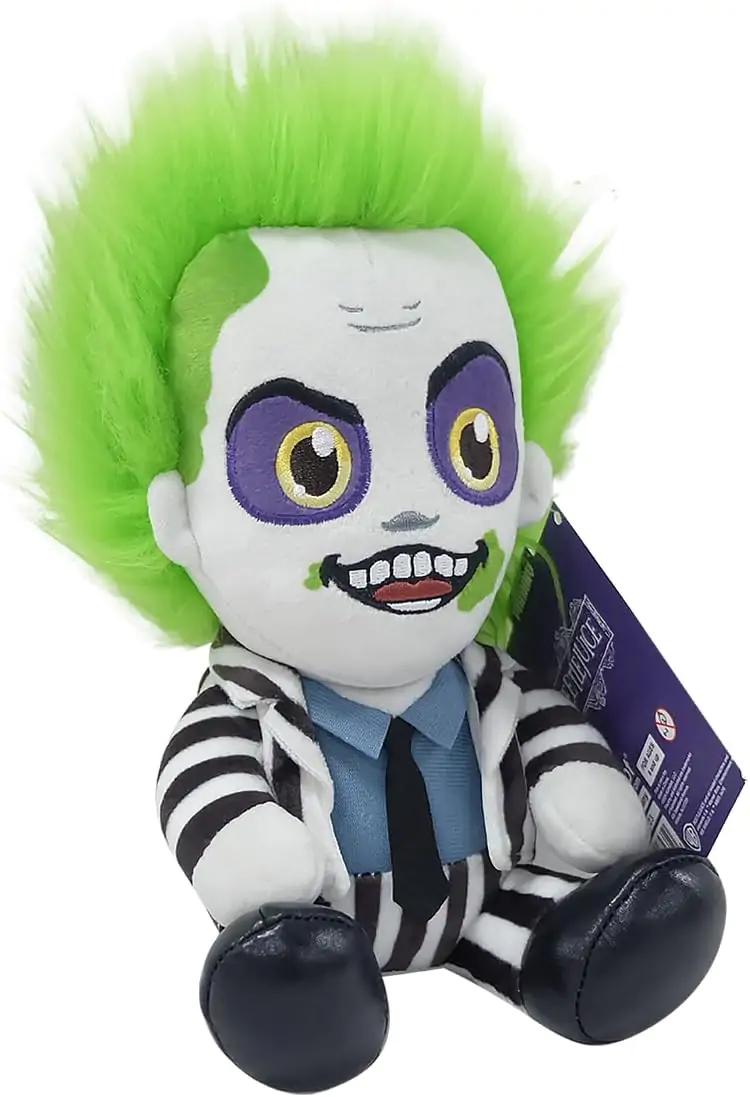 Beetlejuice Phunny Plush Figure Beetlejuice Sitting with Striped Outfit 18 cm product photo