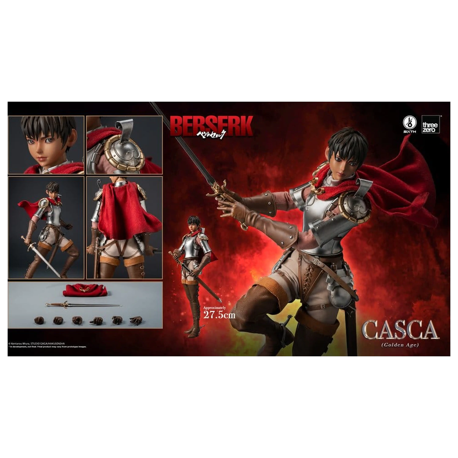 Berserk Action Figure 1/6 Casca (Golden Age) 28 cm product photo