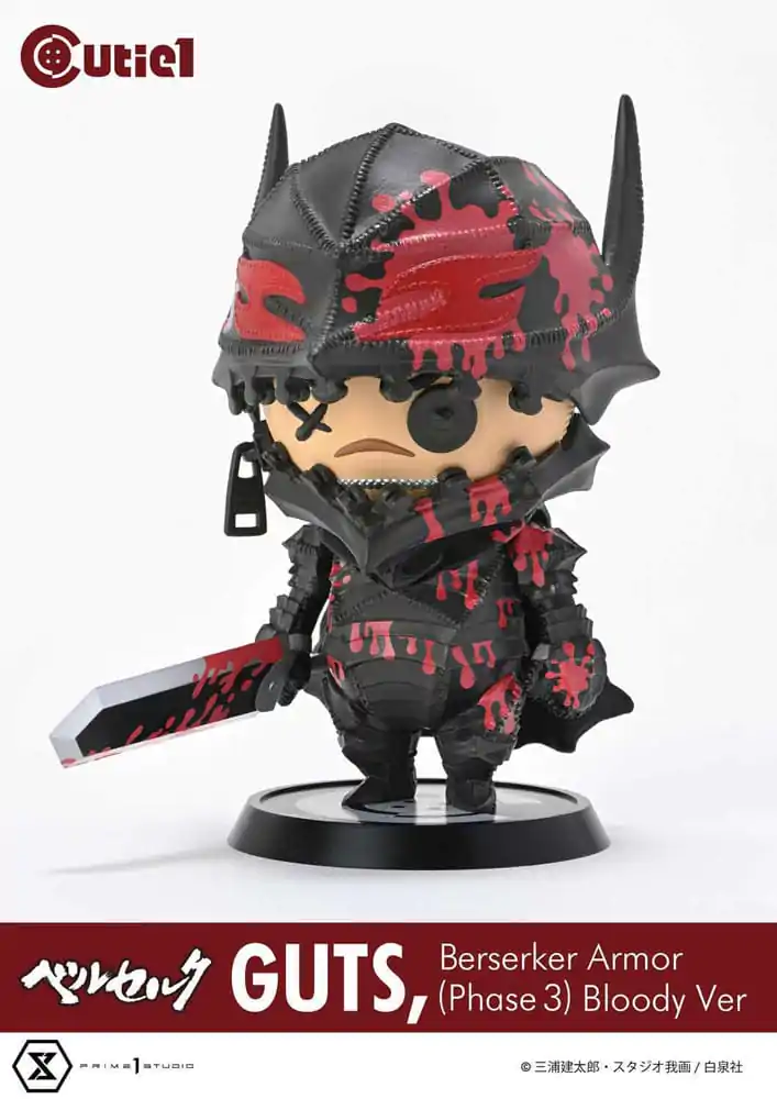 Berserk Cutie1 PVC Figure Guts Berserker Armor (Phase 3) Bloody Ver. 12 cm product photo