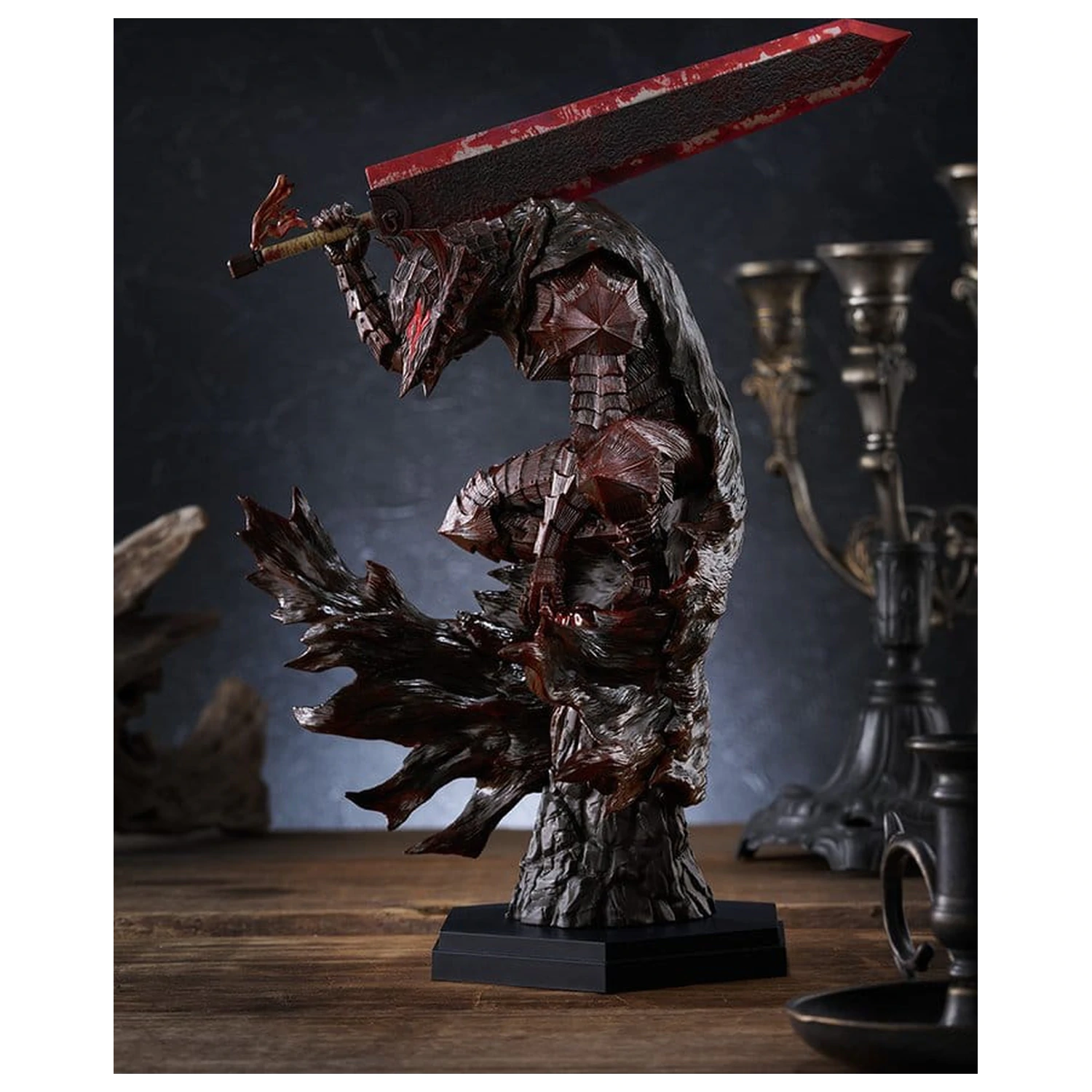 Berserk Pop Up Parade PVC Figure Guts (Berserker Armor): Bloody Paint Ver. L Size 28 cm product photo