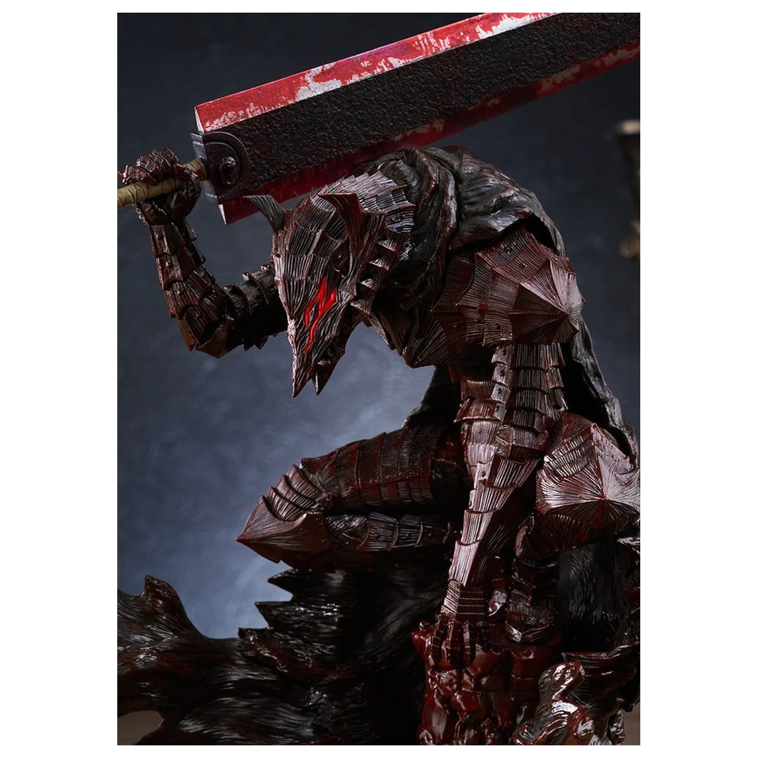 Berserk Pop Up Parade PVC Figure Guts (Berserker Armor): Bloody Paint Ver. L Size 28 cm product photo