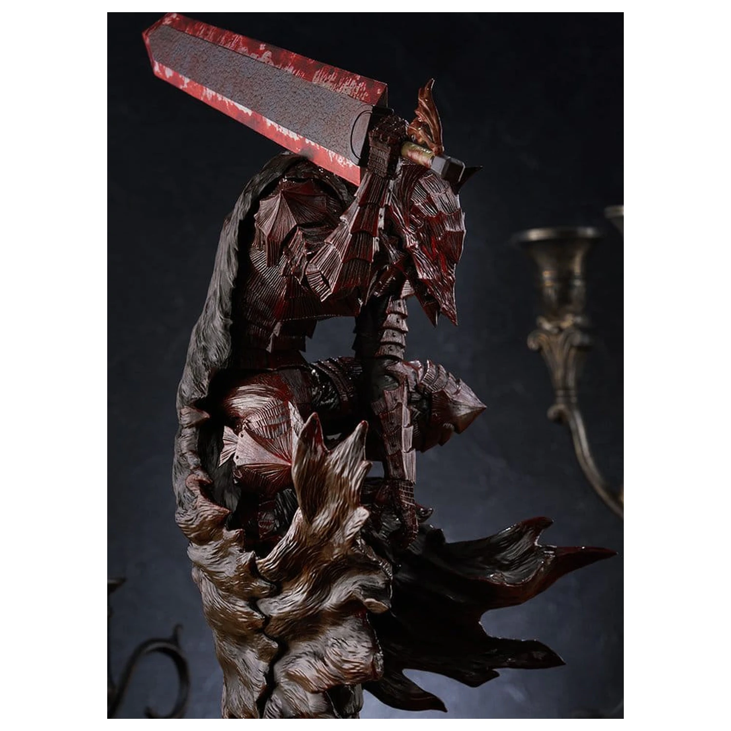 Berserk Pop Up Parade PVC Figure Guts (Berserker Armor): Bloody Paint Ver. L Size 28 cm product photo