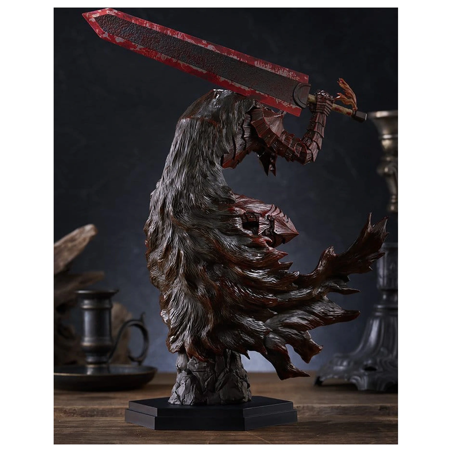 Berserk Pop Up Parade PVC Figure Guts (Berserker Armor): Bloody Paint Ver. L Size 28 cm product photo