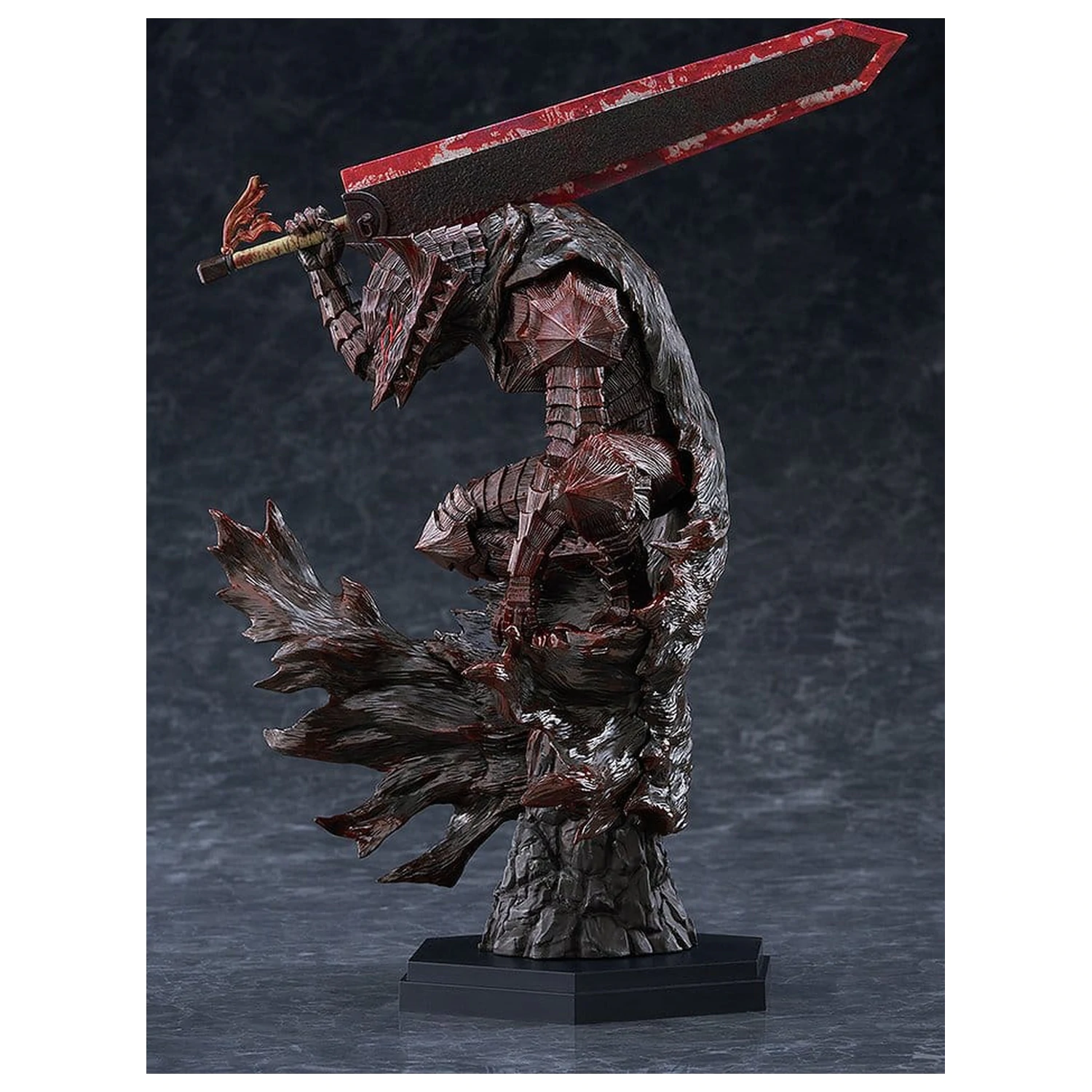 Berserk Pop Up Parade PVC Figure Guts (Berserker Armor): Bloody Paint Ver. L Size 28 cm product photo