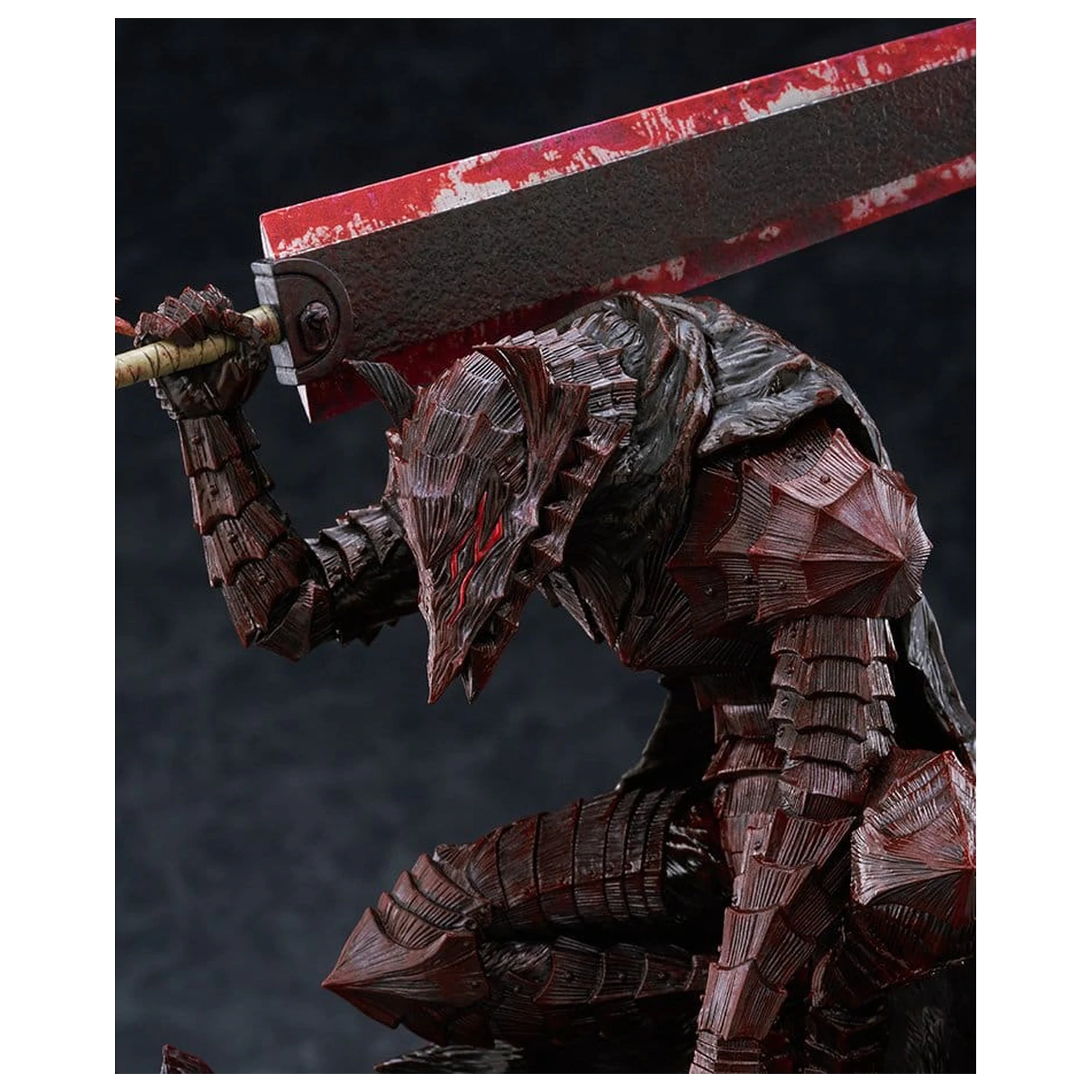 Berserk Pop Up Parade PVC Figure Guts (Berserker Armor): Bloody Paint Ver. L Size 28 cm product photo