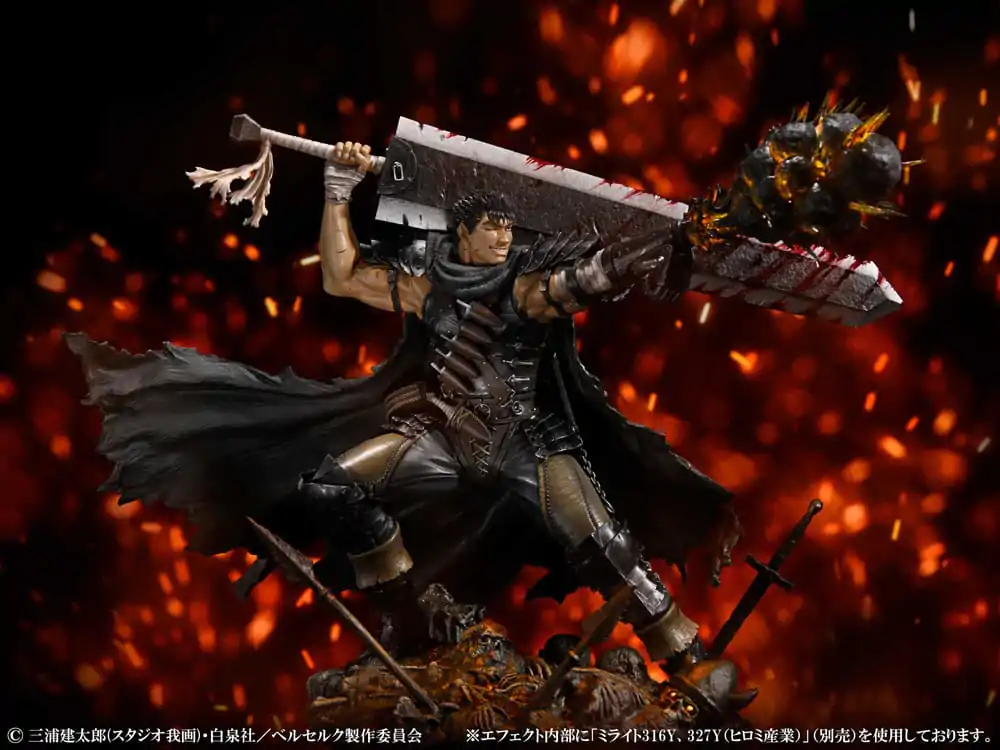 Berserk PVC Statue 1/7 Guts Black Swordsman Ver. 26 cm termékfotó