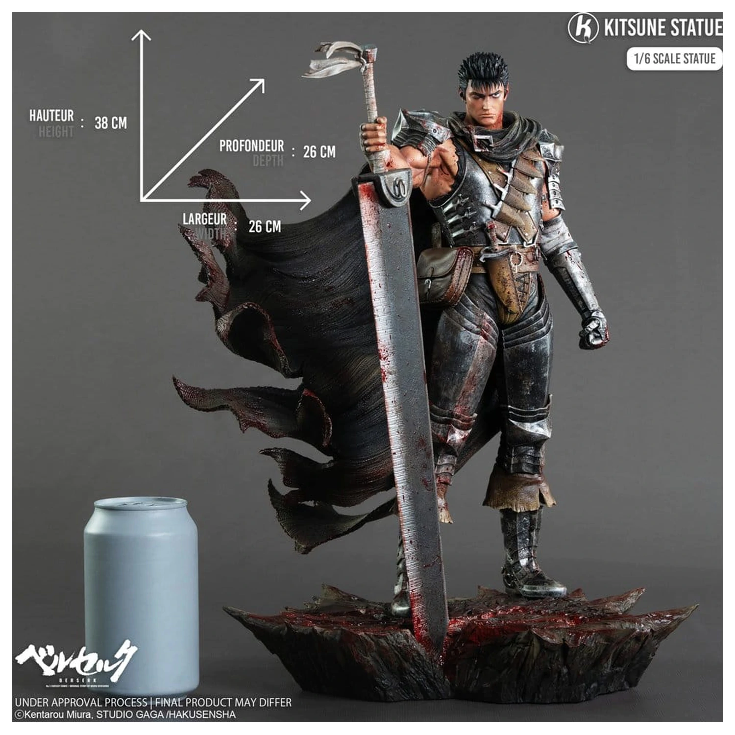 Berserk Statue 1/6 Guts 38 cm product photo