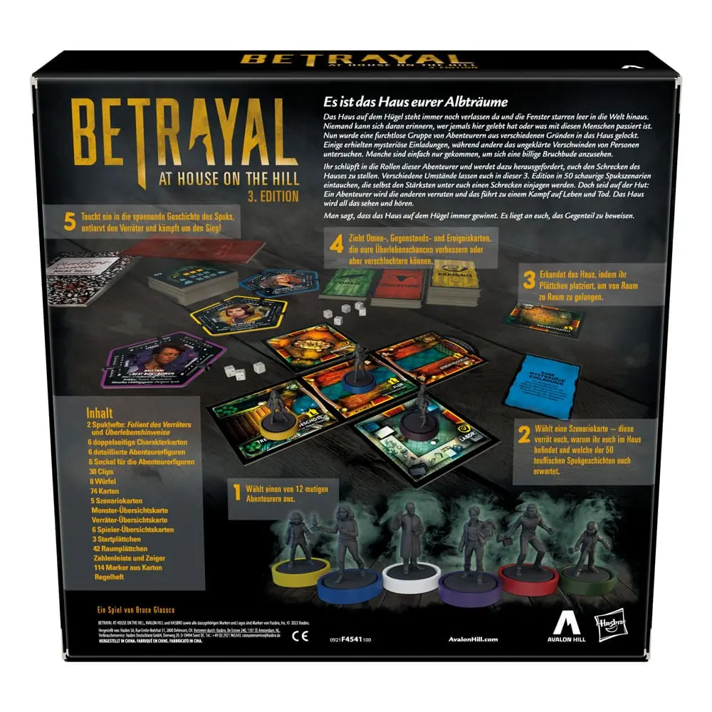 Betrayal at House on the Hill Board Game 3. Edition *German Version* termékfotó