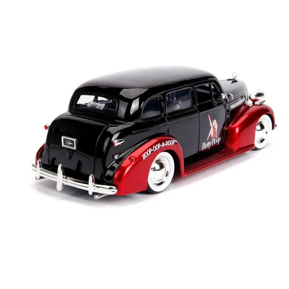 Betty Boop Hollywood Rides Diecast Model 1/24 1939 Chevy Master Deluxe with Figure product photo
