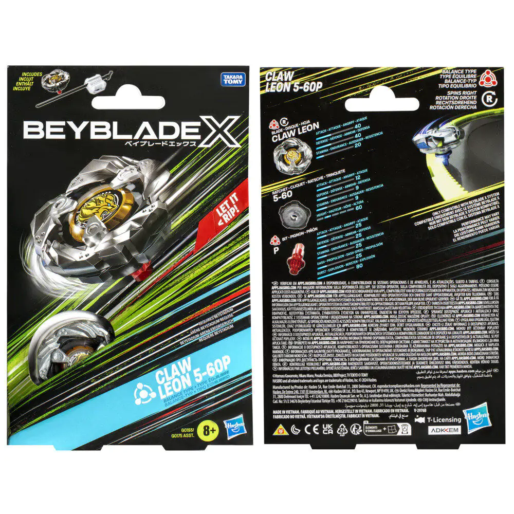 Beyblade X Claw Leon 5-60P Starter kit game product photo